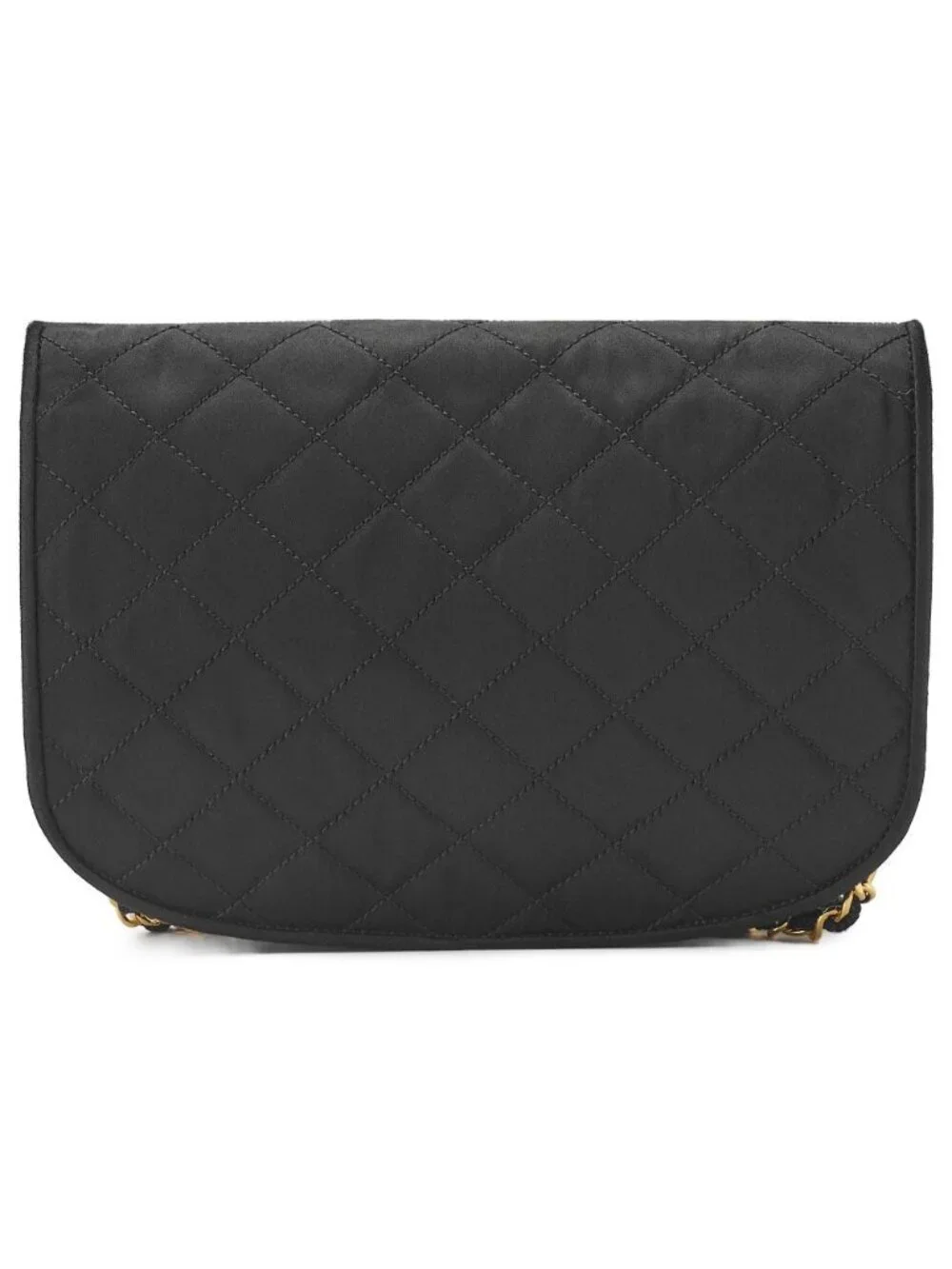 Chanel Quilted Paris Limited Chain Shoulder Satin Black with Gold and Silver - Picture 3 of 10